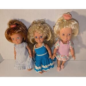 Vintage 1987 10" Playskool Dolly Surprise Dolls Hair Grows Works